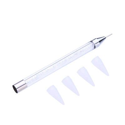 

Rhinestone Picker Nail Dotting Pen Kit Dual-ended Crystals Studs Picker Pen with Rhinestone Beads Handle Manicure Nail Art DIY Dec