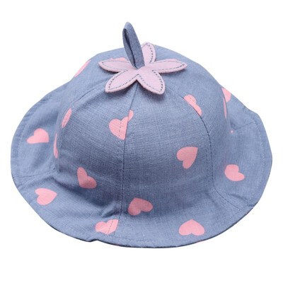 

Baby Summer Sun Hat Babies Girls Printing Breathable Lovely Love Shape Outdoor Climbing Fisherman Hats For 0-12M