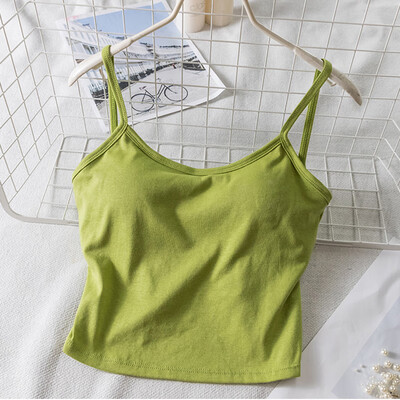 

Summer Slim Crop Tops Sexy Women Sleeveless Tank Tops Solid Color Black Camisoles Beauty Back Top