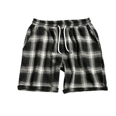 

Tailored Mens Fashion Casual Lattice Leisure Wide Sport Plaid Slim Shorts Pants