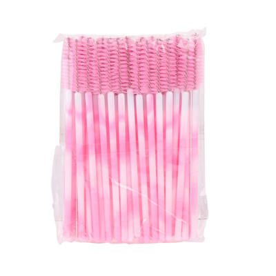 

New 50Pcs Eyelash Brushes Makeup Brushes Disposable Mascara Wands Applicator Spoolers Eye Lashes Cosmetic Brush Makeup Tools