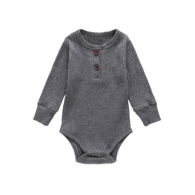 

Baby Boy Girl Clothes Long Sleeve Solid Romper Jumpsuit Playsuit Newborn Clothes Spring Toddler Baby Romper