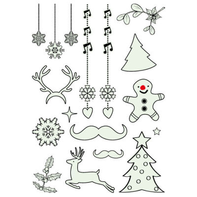 

Christmas Luminous Temporary Tattoo Stickers For Party Children Waterproof Christmas Decorations New Year Decor