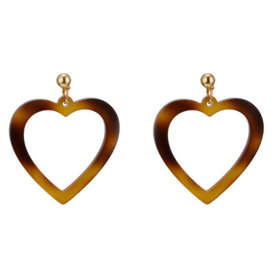 

Fashion Design Hearts Love Acrylic Dangle Women Earring Jewelry Accessories