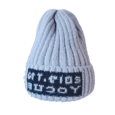 

Baby Girl Boy Winter Warm Letter Printed Elastic Hats Cap Cute Cap