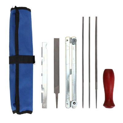 

Chainsaw Sharpening File Filing Kit Chain Sharpener for Chian Saw with Storage Bag Hardwood Handle