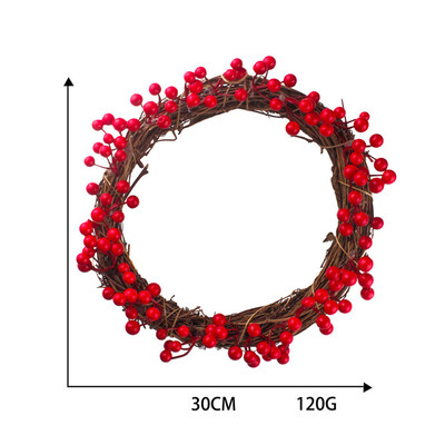 

Tailored 303540cm Red Berries Christmas Wreath Red Wreath Hanging Christmas Decoration