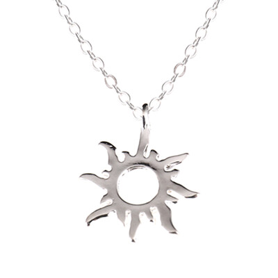

Fashion Gold-color Good Vibes Only Sun Necklaces & Pendants For Women Jewelry Freeshipping