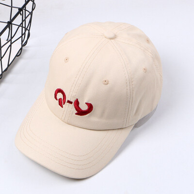 

Korean version of the hundred-set cap street bending hat men&women casual embroidery letter baseball cap couple sun hat tide
