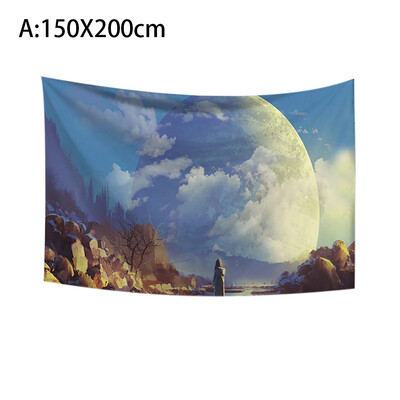 

Toponeto Beautiful Abstract Moon trres shadow Print Home Decor Wall Art