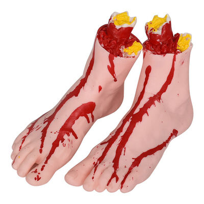 

Halloween Simulation Bloody Props Horrible Broken Blood Hands Feet Scary Fake Organs Halloween Party Decoration