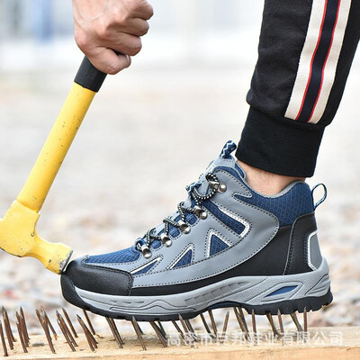 

Labor insurance cotton shoes wholesale winter warm anti-mite puncture safety shoes plus velvet high help labor insurance shoes cot