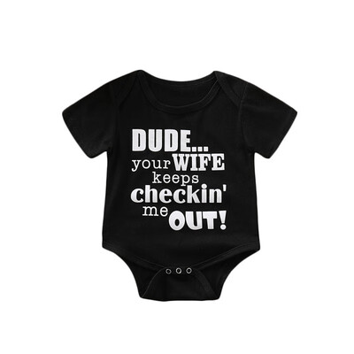 

Newborn Cotton Clothes Baby Boys Rompers Letters Printed Jumpsuit Infant One-piece Romper