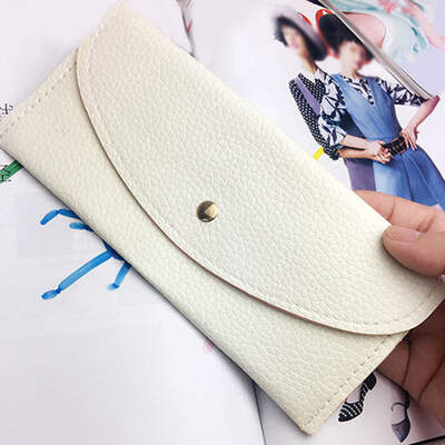 

Women Fashion Faux Leather Thin Purse Long Clutch Wallet Card Holder Handbag