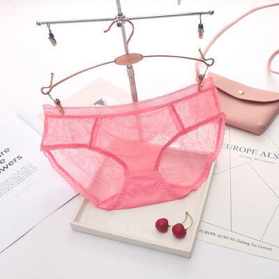 

Sexy Lingerie Transparent Jacquard Ultra-thin Panties Sexy Mesh Openwork Temptation Briefs Low Waist Underpants