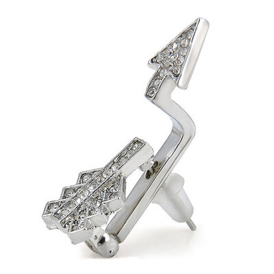 

Jewelry Accessory Rhinestones Diamond Stud Arrow Shaped Earrings