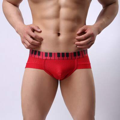

Mens Briefs Underwear Men New Mesh Breathable Fashion Sexy Sports Underpants Brief Male Panties