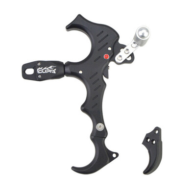 

Compound Archery Bow Release Aids 3 Or 4 Finger Grip Thumb Caliper Adjust