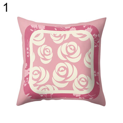 

Splicing Color Flower Square Throw Pillow Case Cushion Cover Bedding Articles