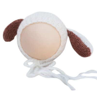 

Puppy Dog Baby Hat Newborn Infant Knitting Cap with Floppy Ears Newborn Photography Hat Props