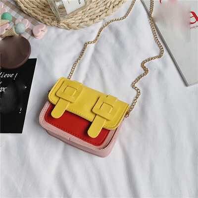 

Tailored Women Bag Children Fashion Wild Messenger Bag Contrast Color Shoulder Bag