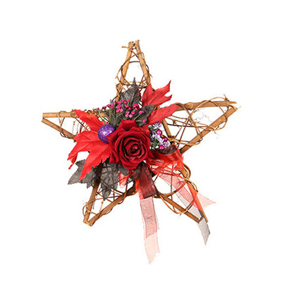

Halloween Wooden Five Star Pendant With Light Thanksgiving Black Pumpkin Handmade Decorations Home Windows Decor Props
