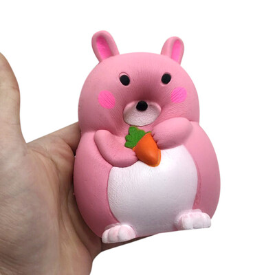 

YIWULASqueeze Radish Rabbit Squishy Slow Rising Decompression Easter Phone Strap Toy