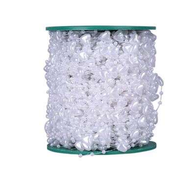 

5 Meters Flower Decoration Fishing Line Artificial Flower Pearls Beads Chain Garland For Wedding Party & Bridal Bouquet