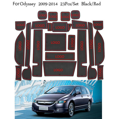 

23PCSSet Car Door Groove Mat Replacement for Honda Odyssey 2009-2014 Accessories Rubber Gate Slot Pad Non-Slip Mats