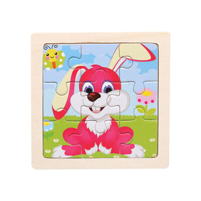 

Siaonvr Wooden Kids 16 Piece Jigsaw Toys Education And Learning Puzzles Toys