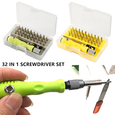 

32 in 1 Screwdriver Set Precision Magnetic Screwdriver Accessory Kit with Adjustable Pole & Anti-Slip Handle Work Repair Tool