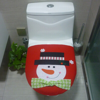 

Tailored Christmas Decoration Christmas Snowman Lid Single Toilet Cover