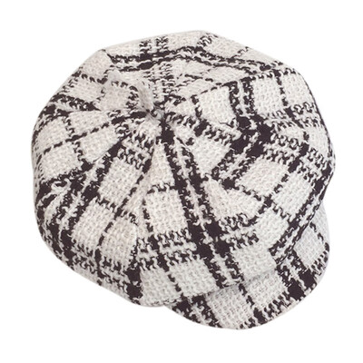 

Spring Hats For Children Cotton Plaid Baby Girl Hat England Vintage Kids Beret Hat Infant Baby Accessories 1 PCS