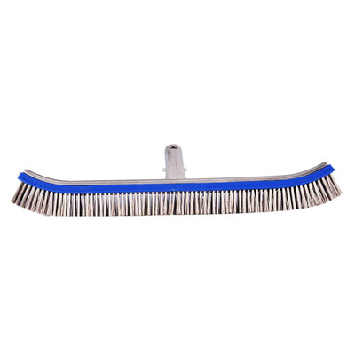 

18 inch Strong Cleaning Brush Steel Wire Swimming Pool Wall Brush Moss Algae Cleaning Tool