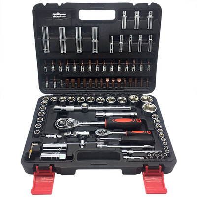 

Fuxing FX324 94 sets of auto repair kits 12563mm series ratchet wrench socket set auto maintenance mechanic tools set with car kit