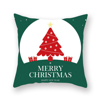 

Merry Christmas Throw Pillow Cushion Covers Decorative Pillowcases For Holiday Couch Bed Sofa Decor Xmas Gift