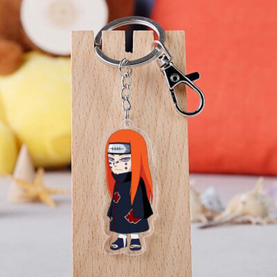 

CAR-TOBBY Anime Naruto Double Sided Acrylic Key Chain Pendant Anime Accessories Cartoon Key Ring-in Key Chains
