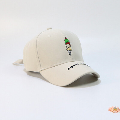 

hats women Korean style white ice cream summer ice cream summer ice cream womens outdoor sun-proof sun cap