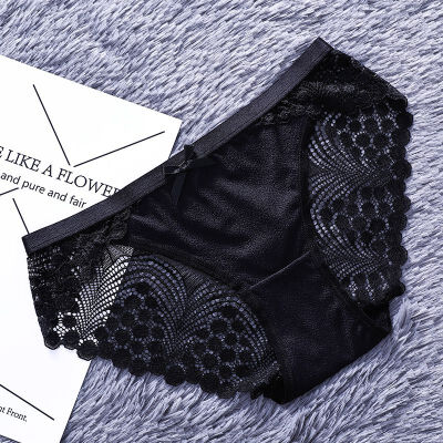 

Womens Sexy Lace Panties Seamless Cotton Breathable Panty Hollow Briefs Plus Size Girl Brand Underwear