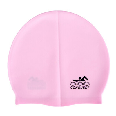 

Women Men Ladies Rainbow Colorful Waterproof Silicone Ear Long Hair Protection High Elastic Swim Pool Swimming Cap Swimwear Hats