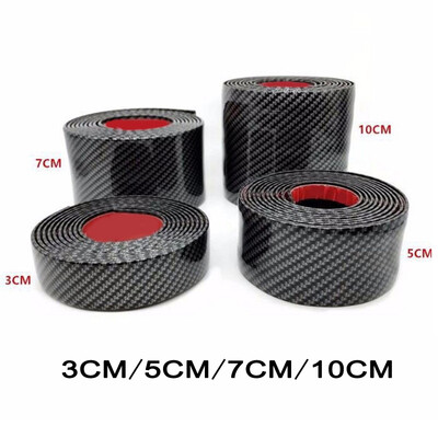 

Car Stickers Carbon Fiber Rubber DIY Door Sill Protector Edge Guard Strip Truck