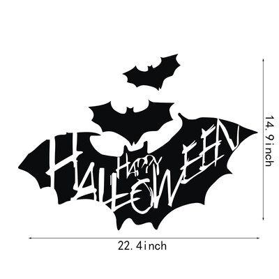 

Happy Halloween Wall Decals Window Refrigerator Stickers Halloween Decorative Murals for Kids Rooms Nursery Halloween Party