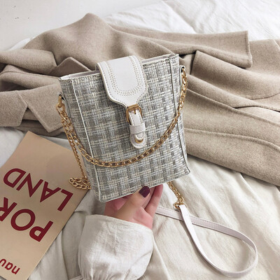 

Tailored Womens Fashion Coin Purse Woven Linen Bag Patchwork Casual Bag Shoulder Bag