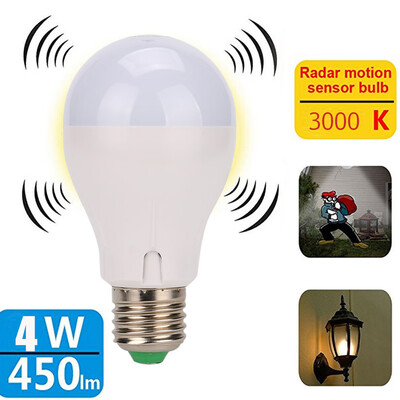 

〖Follure〗E27 4W Radar Induction Bulb Lamp Microwave Induction Bulb Of Stairs And Stairs