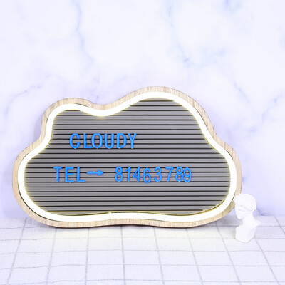 

〖Follure〗LED Cute Cloud TypeCustom Letter Display Notice Message Board