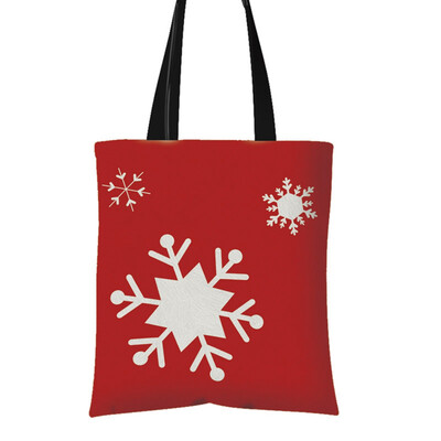 

1Pc 4338Cm Christmas Handbag Christmas Tree Santa Claus Elk Candy Bag Canvas Shopping Bag Christmas Gift Bag