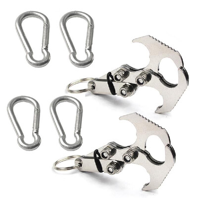 

Gravity Hook with Two Carabiners for Hiking Camping Climbing