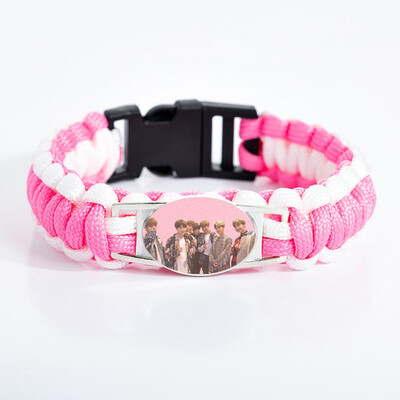 

Fashion Kpop BTS Bangtan Boys Signature Bracelet Anti-Rust Stainless Steel Wristband Bracelet
