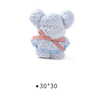 

Lovely Coral Fleece Bear Towel Microfiber Towel Super-absorbent Face Towel