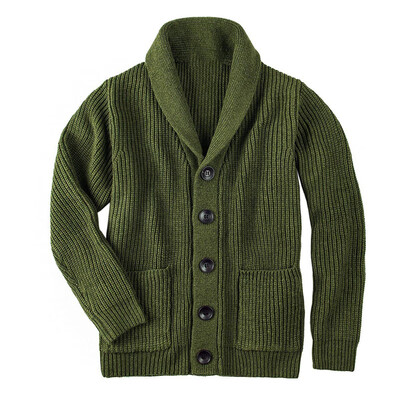 

Winter Mens Cable Knitted Cardigan Buttoned Sweater V-Neck Casual Long Sleeve
